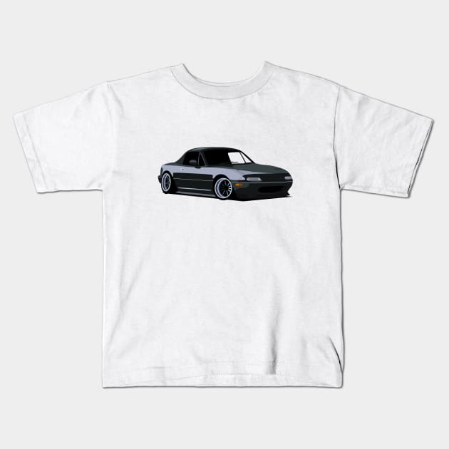 Mazda Miata Kids T-Shirt by TheArchitectsGarage